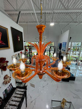 Load image into Gallery viewer, Orange Chandelier by Barovier &amp; Toso
