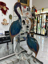 Load image into Gallery viewer, Murano Glass Herons by Zanetti
