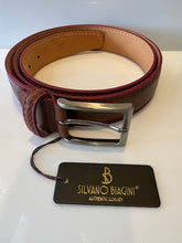 Load image into Gallery viewer, Leather Belt by Italian Artisans Biagini of Bologna
