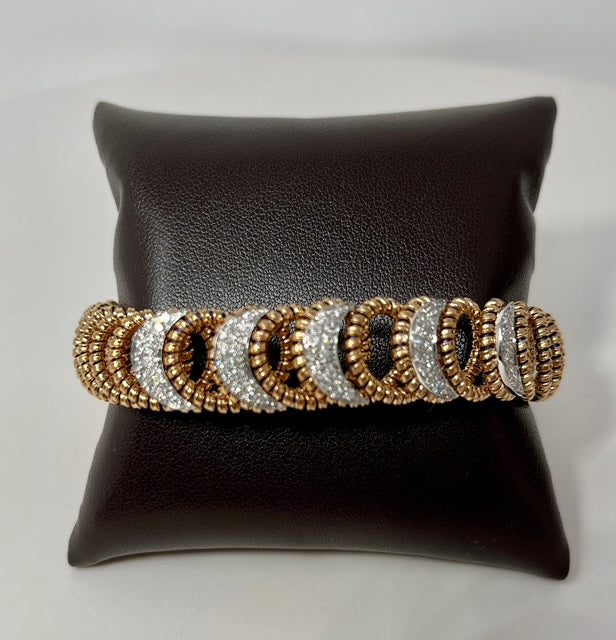 18K Gold and Diamond Bracelet from Italy