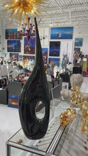 Load and play video in Gallery viewer, &quot;Black Hole&quot; Murano Glass Vase
