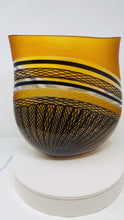 Load and play video in Gallery viewer, Murano &quot;1 of 1&quot; Amber Glass Vase by Schiavon
