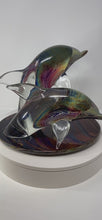 Load and play video in Gallery viewer, Twin Dolphins Murano Glass Sculpture
