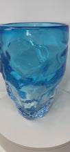 Load and play video in Gallery viewer, Aquamarine Murano Glass Centerpiece Vase
