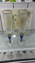 Load and play video in Gallery viewer, Murano Glass Champagne Flutes
