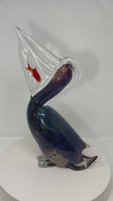Load and play video in Gallery viewer, Murano Glass Pelican with Fish
