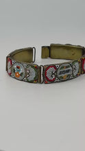 Load and play video in Gallery viewer, Antique Murano Glass Micro Millefiore Bracelet
