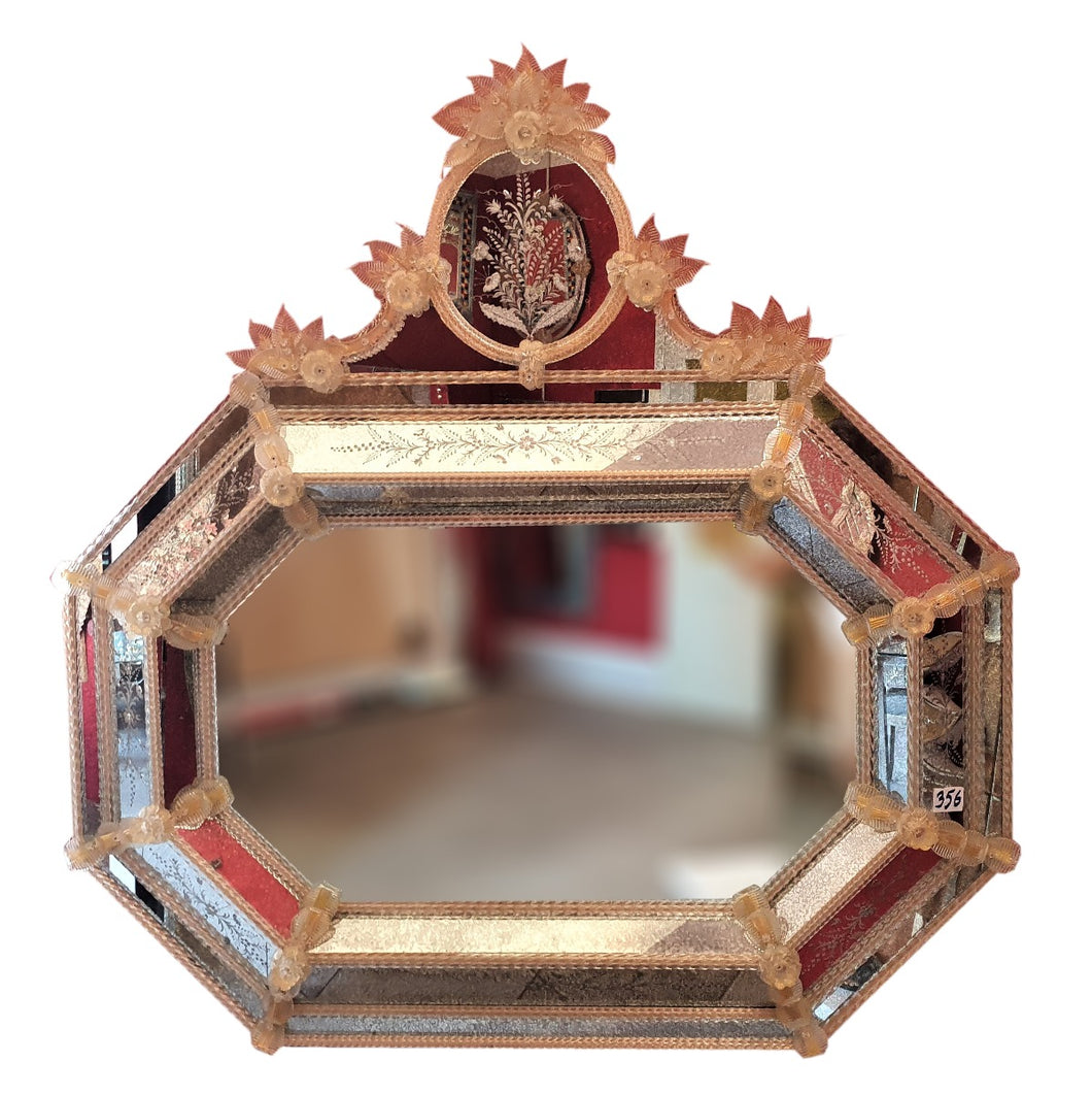 Incredible Venetian Mirror by Fratelli Barbini