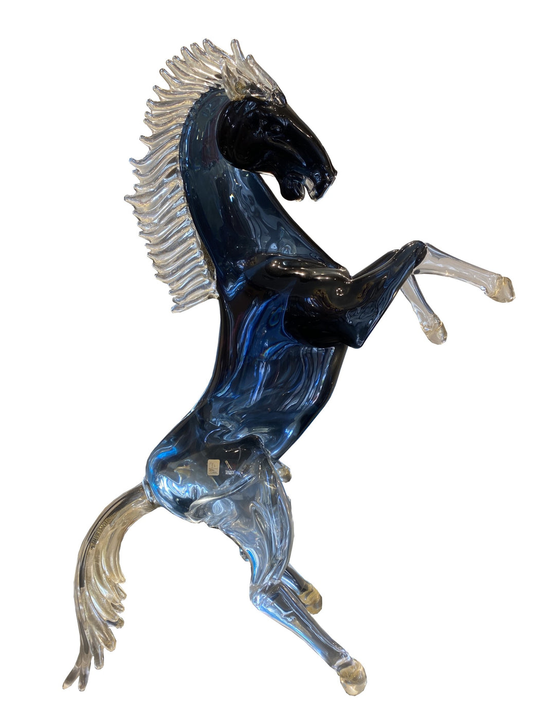 Giant Murano Glass Horse by Oscar Zanetti