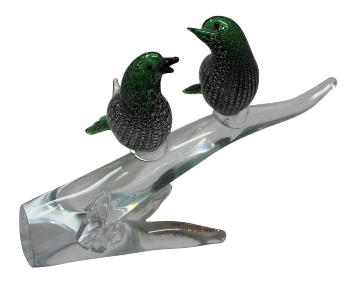 Murano Luxury Glass (Mgl) - Two Birds on a Branch