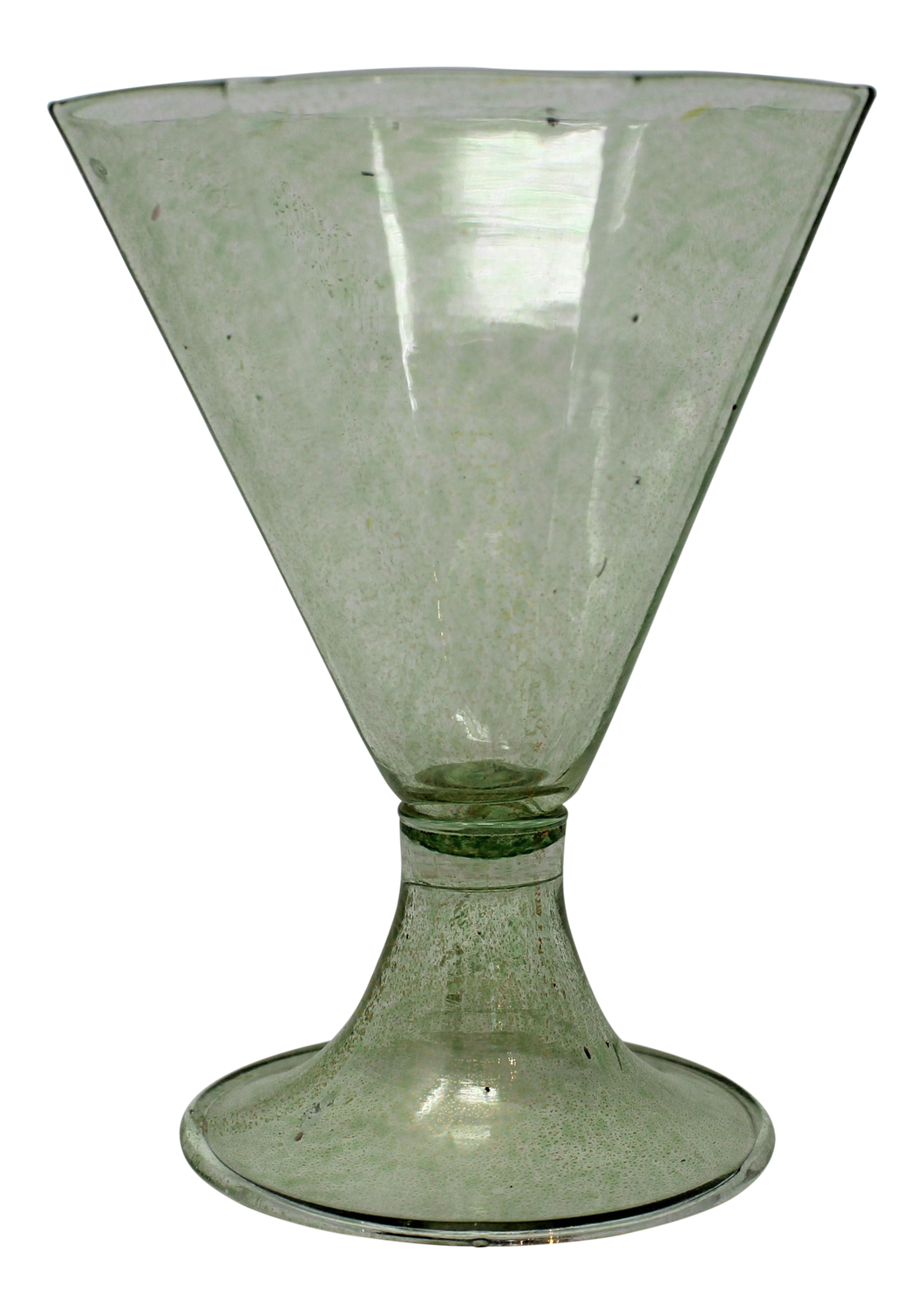 Vintage Green Murano Wine Glass