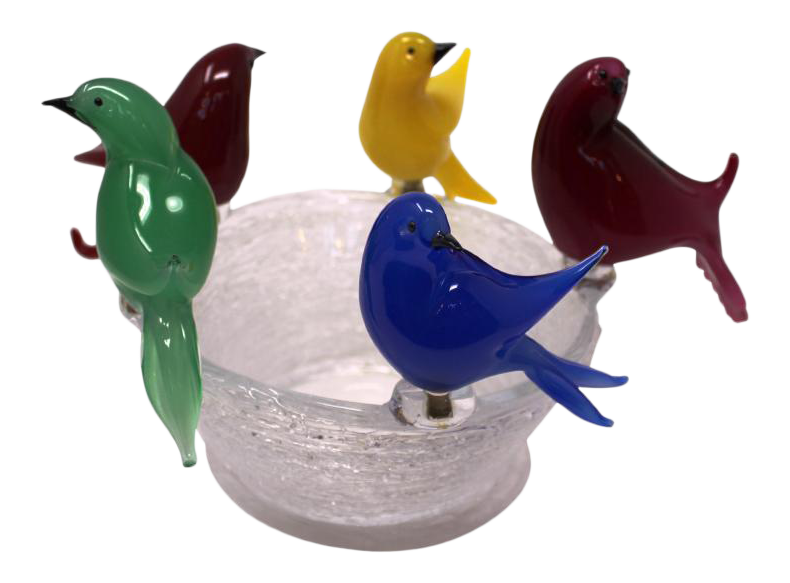 Wave Murano Glass - Bird Bath by Wave Murano Glass