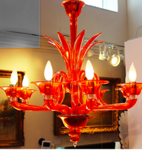 Load image into Gallery viewer, Orange Chandelier by Barovier &amp; Toso
