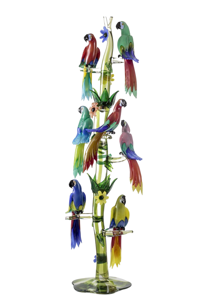 Oscar Zanetti Parakeets in a Tree