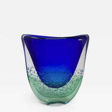 Load image into Gallery viewer, Sommerso Murano Glass Vase by Rossi
