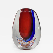 Load image into Gallery viewer, Sommerso Spirale Murano Glass Vase
