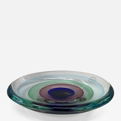 Piatto Sommerso Murano Glass Platter