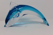 Load image into Gallery viewer, Contemporary Aqua Murano Glass Dolphin
