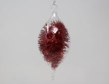 Load image into Gallery viewer, Red Murano Glass Christmas Ornament
