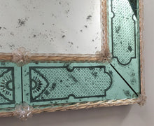 Load image into Gallery viewer, Lovely Etched Venetian Mirror
