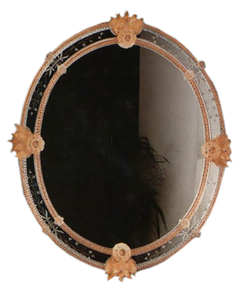 Ornate Venetian Mirror by Fratelli Tosi of Murano