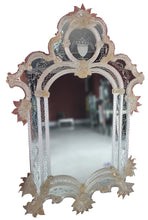 Load image into Gallery viewer, Venetian Mirror Hand Made in Murano, Italy
