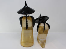 Load image into Gallery viewer, Chinese Murano Glass Sculptures - Set of 2
