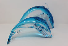 Load image into Gallery viewer, Contemporary Aqua Murano Glass Dolphin
