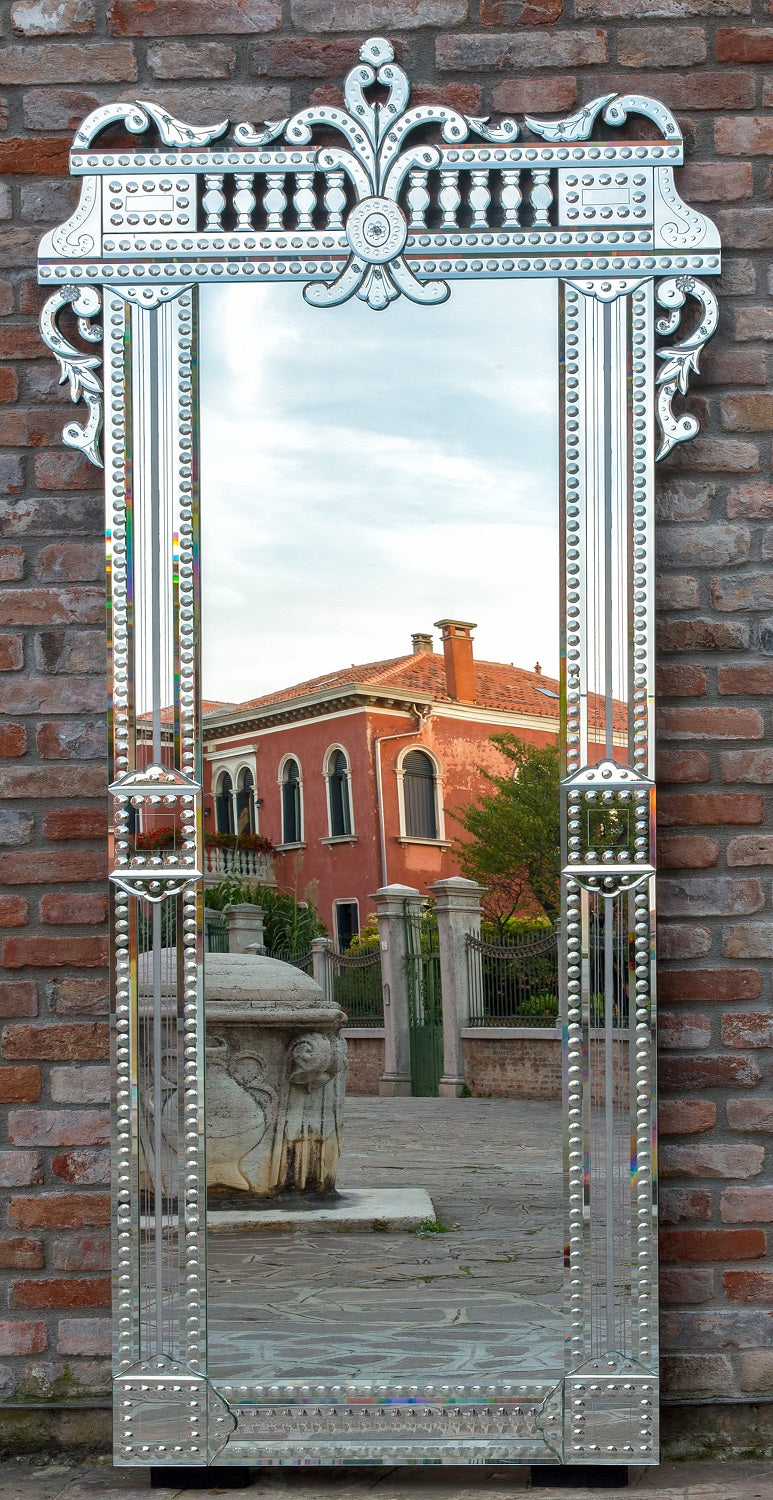 Exquisite Hand Made Venetian Mirror from Murano, Italy