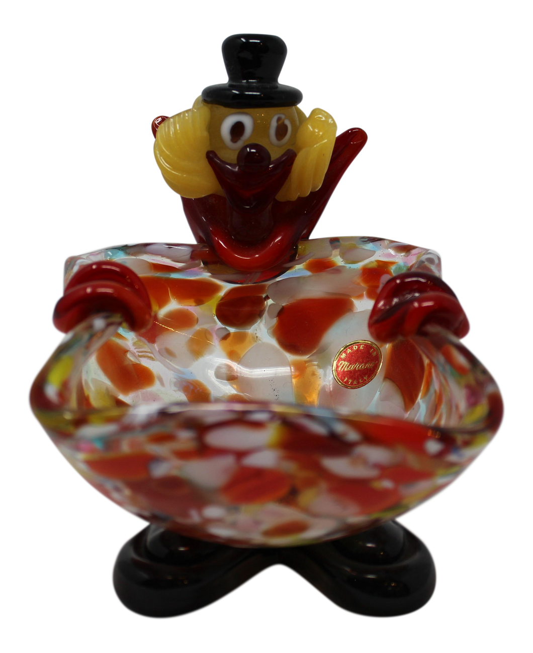 Vintage Murano Glass Clown Ashtray