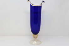 Load image into Gallery viewer, Contemporary &quot;Blue Minuetto&quot; Murano Vase by La Murrina
