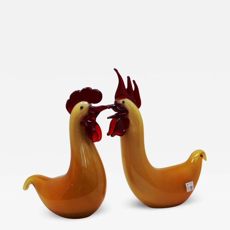 Murano sold glass rooster