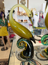 Load image into Gallery viewer, Murano glass herons by Salviati
