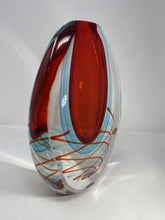 Load image into Gallery viewer, &quot;Vaso Spirale&quot; Murano Glass Sommerso Vase
