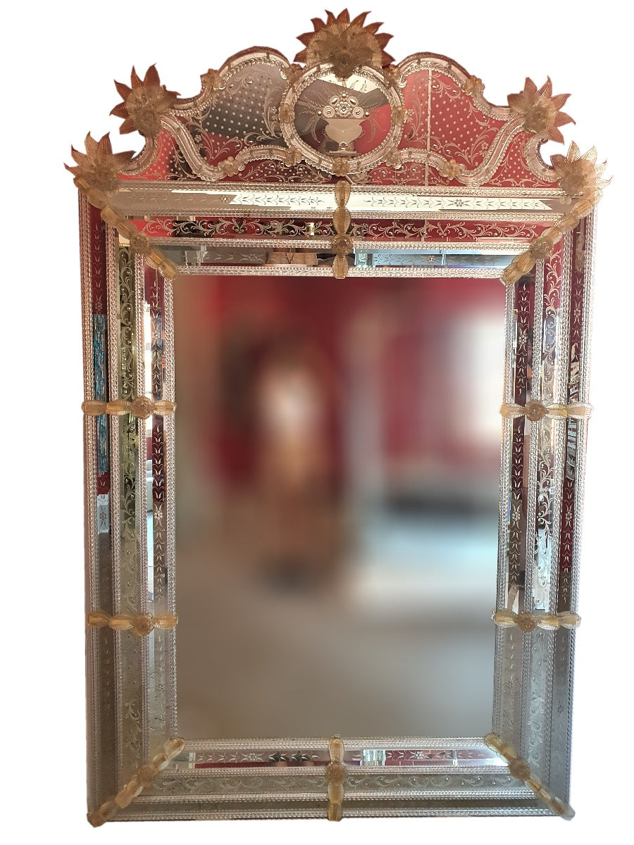 Massive Venetian Mirror by Fratelli Tosi of Murano