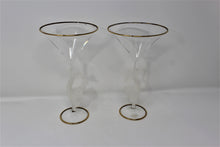 Load image into Gallery viewer, Murano Glass Martini Glasses by Tessaro - a Pair

