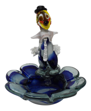 Load image into Gallery viewer, Vintage Murano Glass Clown Candy Dish
