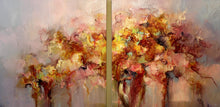 Load image into Gallery viewer, Gorgeous Diptych Floral Oil Painting by Andrew Manaylo - a Pair
