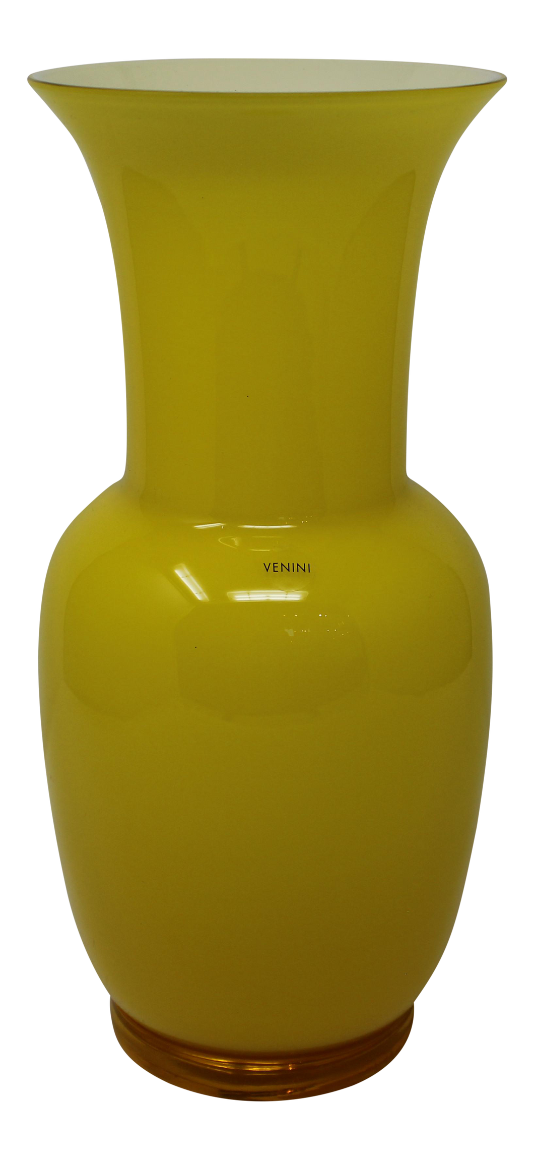 Opalino Vase by Venini - Yellow