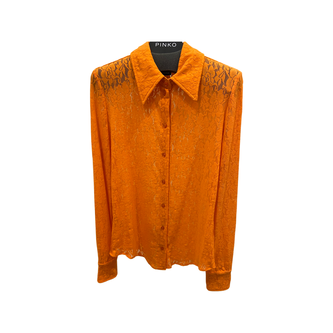 Lace orange shirt by Pinko