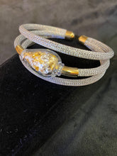 Load image into Gallery viewer, Murano Glass Bracelet Silver/Gold
