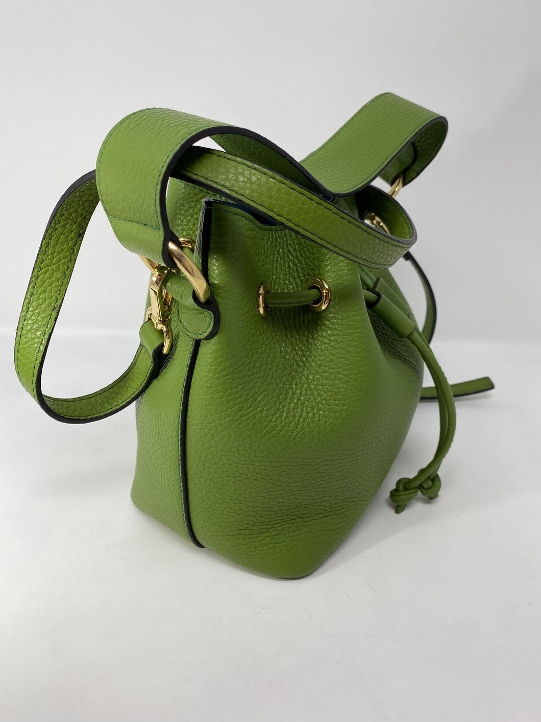 Bucket Green & Blue Handbag by Laetitia