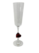 Load image into Gallery viewer, Murano Glass Flutes with Hearts
