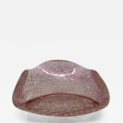 Vintage Pink Murano Glass Dish