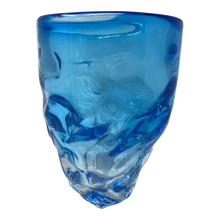 Load image into Gallery viewer, Aquamarine Murano Glass Centerpiece Vase
