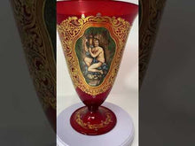 Load and play video in Gallery viewer, Vintage Venitian Enameled Vase
