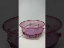 Load and play video in Gallery viewer, 1930s Murano Glass Centerpiece with Rope Motif
