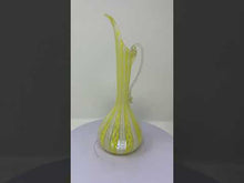 Load and play video in Gallery viewer, 1950s Yellow Murano Glass Pitcher
