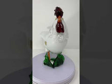 Load and play video in Gallery viewer, Oscar Zanetti - Murano Glass Rooster &amp; Hen by Zanetti
