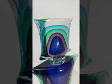 Load and play video in Gallery viewer, &quot;Punte&quot; Murano Glass Bottle with Stopper

